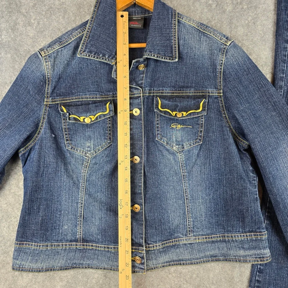Vintage FUBU 14 Denim Jacket Jeans Matching Set Y2K Cargo SEE MEASUREMENTS